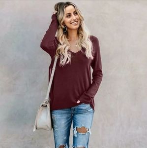 Maroon Zip Side Long Sleep Top